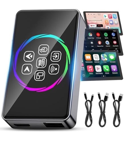 CarPlay AI Box & Wireless CarPlay/Android Auto Adapter with 8GB+